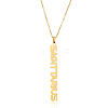 304 Stainless Steel Word Constellation Pendant Necklaces FS-WGAAB2A-11-2