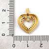 Brass Micro Pave Cubic Zirconia Pendants KK-U033-19G-02-3