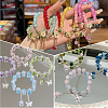 5 Strands Spray Painted Crackle Glass Beads Strands CCG-PA0001-08A-7