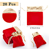 Rectangle Velvet Jewelry Pouches Bags TP-BBC0001-09B-01-2