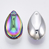 Transparent K9 Glass Pendants GGLA-S055-9x16-001VO-2