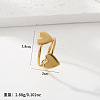 Adjustable 201 Stainless Steel Cuff Open Rings WG1A63A-04-1