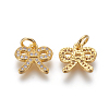 Eco-Friendly Brass Micro Pave Cubic Zirconia Charms ZIRC-J021-23-RS-3