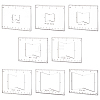 Transparent Acrylic Templates AJEW-WH0475-52B-1