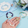 8Pcs 4 Styles Natural Gemstone Chip Braided Bead Bracelets BJEW-MA00001-3