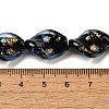 Handmade Dichroic Foil Glass Beads Strands DICH-U001-08A-4