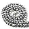 Spray Painted Glass Round Bead Strands DGLA-Q015-8mm-17-2