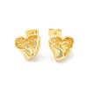 Rack Plating Brass Stud Earring EJEW-C078-02A-G-1