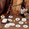 Paper Wine Glass Charms AJEW-WH0080-13C-5
