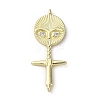 Brass Micro Pave Cubic Zirconia Pendants KK-Q070-01A-G-1