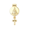 Religion Brass Pendants KK-H539-18G-02-1