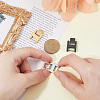 3Pcs 3 Colors Rectangle Stainless Steel Watch Band Clasps STAS-FH0002-27C-3