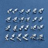 2 Pairs Alloy Stud Earrings for Women EJEW-FS0001-27G-8