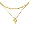 Heart 304 Stainless Steel Pendant Necklaces for Women NJEW-G157-05G-6