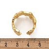 Brass Micro Pave Cubic Zirconia Cuff Finger Rings RJEW-C120-01G-5