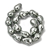 Electroplate Opaque Glass Imitation Pearl Beads Strands EGLA-K063-01A-2