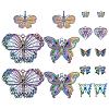 16Pcs 8 Style Plated Alloy Pendants FIND-PH0001-58-6