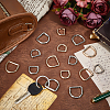 16Pcs 4 Styles Alloy Spring Gate Rings FIND-PH0059-72-4
