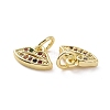 Brass Micro Pave Colorful Cubic Zirconia Charms KK-E068-VF160-3