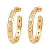 304 Stainless Steel Rhinestone Stud Earrings SA-CBA0ADC-01G-2
