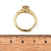 Brass Micro Pave Clear Cubic Zirconia Finger Rings for Women RJEW-U049-05G-5