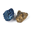 10Pcs Electroplated Natural Coal Quartz Geode Cornucopia Mineral Specimen G-N347-15-3