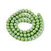 Electroplate Opaque Glass Beads Strands LS-EGLA-Q132-6MM-01C-16-2