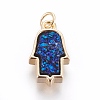 Druzy Resin Pendants KK-J273-IG-2