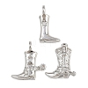 Brass Micro Pave Cubic Zirconia Pendants KK-I352-35P-1