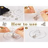 48Pcs 24 Style 12 Constellations Alloy Wine Glass Charms with Rhinestone AJEW-TAC00002-24