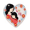 Mother's Day Printed Transparent Acrylic Pendants MACR-P042-C03-1