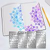 Fingerinspire 4Pcs 4 Style Mandela Element Custom 304 Stainless Steel Cutting Dies Stencils DIY-FG0002-11-1