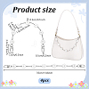 4Pcs Flower Alloy Enamel Alloy Bag Decorative Chains PURS-PH0001-30-2