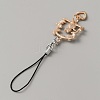 Alloy Enamel Arch with Cat & Heart Phone Charm Mobile Straps HJEW-WH0007-26-2