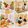 Wooden Birds and Tree Stump Ornaments JX725A-7