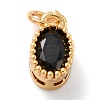 Real 18K Gold Plated Brass Inlaid Cubic Zirconia Charms ZIRC-L100-079G-01-2