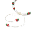 9Pcs Fruit Theme Alloy Enamel Charm Bracelets BJEW-MZ00206-08-4