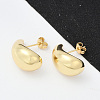 Rack Plating Brass Teardrop Stud Earrings EJWE-Q766-03G-4