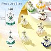 10 Colors Glass Seed Beaded Angel Pendants PALLOY-CJ00089-2