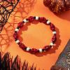 Synthetic Turquoise & Glass Seed Beads Bracelets BJEW-JB12170-02-1