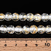 Crackle Transparent Glass Beads Strands X1-GLAA-N030-8mm-01J-4