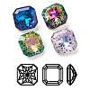 K9 Glass Rhinestone Pointed Back Cabochons RGLA-P030-07A-M01-1