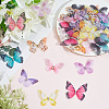 60Pcs 12 Styles 3D Gauze Butterfly Ornament Accessories FIND-SP0020-64C-4