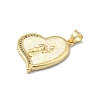 Brass Micro Pave Clear Cubic Zirconia Pendants KK-A221-19D-G-2