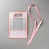 Rectangle Plastic Packaging Gift Bags with Hole Handle and Silk Ribbon ABAG-WH0044-61A-2