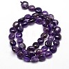 Nuggets Natural Amethyst Beads Strands G-J336-12-2