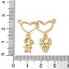 Brass Pave Cubic Zirconia Pendants X-KK-M287-04G-C-3
