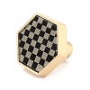 Hexagon with Grid Pattern Brass Box Handles & Knobs LS-DIY-P054-A01-2