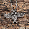 Vintage Alloy Wing Pendant Necklaces for Unisex WG46438-01-2
