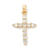 Brass Micro Pave Cubic Zirconia Pendants KK-A281-26C-G-1